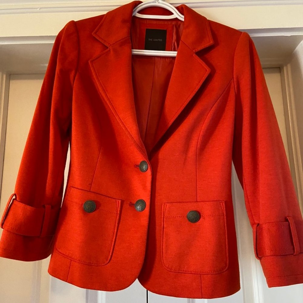 The Limited Orange Blazer